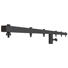 PULSE 1.5m Lighting T‑Bar for 35mm Stands – Steel T‑Bar with 6 Fixing Points, M10 Bolts & Wing Nuts, Locking Screw, Scratch‑Resistant Finish