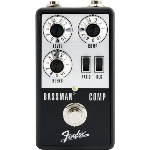 Fender Fender Bassman Compressor Effect Pedal for Bass, Analog Compression with Blend Control, True-Bypass