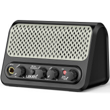 LEKATO 10W Mini Guitar Amp with Built-in Drum Machine & Bluetooth – Portable Electric Amp with 30 Rhythms, Clean/Overdrive, Headphone Out, 7H Batter