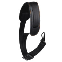 Nogeqi Saxophone Strap, Soft Leather Padded, Alto Sax Neck Strap for Tenor Sax Bass Clarinet Baritone Soprano Saxophone Accessories