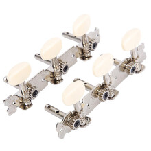 1 Set Acoustic Tuning Pegs, Guitar Machine Heads Tuning Keys Tuners for Acoustic Guitars, Ukuleles, Classical Guitars (White)
