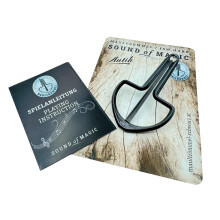 Leuchtklang's Harp Original Black Antique Edition with Instructions Austria Jaw Harp