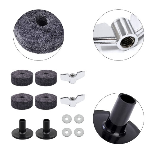 Cymbal Accessories Replacement Kit Drum Kit Accessories Set Cymbal Wing Nuts and 2