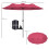 Outsunny Sombrilla Doble Rojo 295 x 152 x 222 cm 3