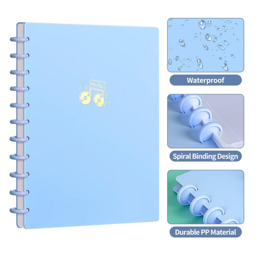 DONGLI A4 Sheet Music Folder with 20 Pockets(Blue) 2