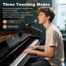 Artist Hand Digital Piano 88 Weighted Keys Hammer Action, 88 Key Piano Keyboard Fully Weighted with Stand, Full Size Electric Piano Keyboard 88 Keys,