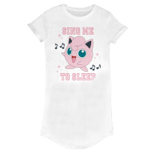 (XL, White) Pokemon Womens/Ladies Sing Me To Sleep T-Shirt Dress
