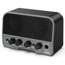 LEKATO JA-02 II Mini Guitar Amp 5W Electric Guitar Amplifier Portable Rechargeable Small Practice Guitar Amp with Bluetooth Clean & Overdrive Channel