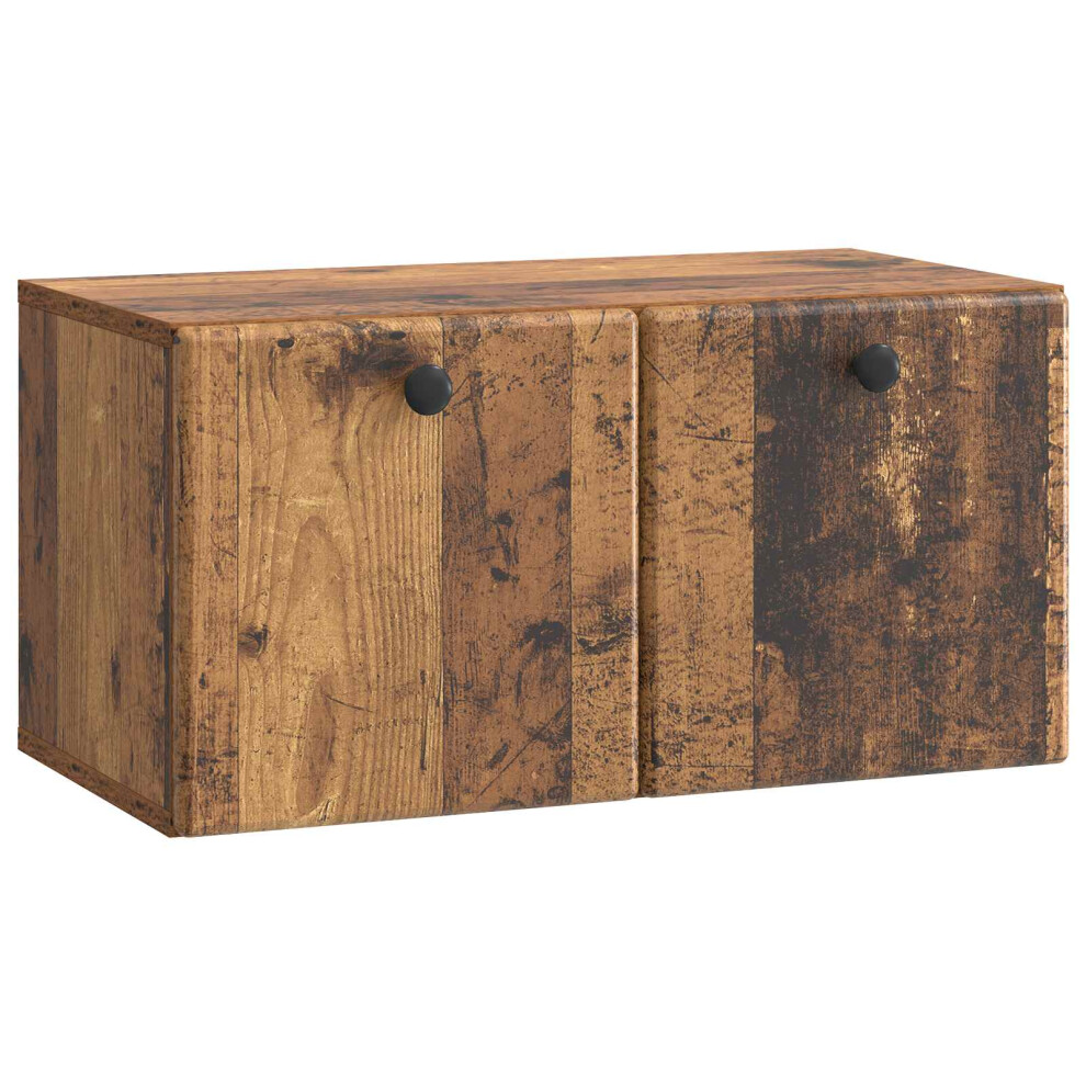 Vidaxl Wall-Mounted Tv Cabinet 59.5 X 31 X 30 Cm Old Wood