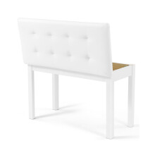 MUSTAR Piano Bench Piano Stool with Storage, 74cm Large Seat Solid Wooden Keyboard Bench, Soft Faux Leather Padded Seat for Vanity, Living Room, Bedr