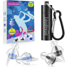 Laudexua High Fidelity Concert Ear Plugs, 2 Pairs Ear Protection Musician Earplugs for Concerts, Music Festival, Motorcycle, and Other Noise Reductio