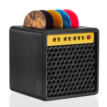 XLIUAX Guitar Picks Holder Box, Amp Speaker Style Paddle Holder Guitar Pick Display Holders for Bass Ukulele Pick Storage