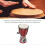 4 Inch Red Hand-Painted Beginner Djembe - Classic African Style Drum 3