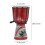 4 Inch Red Hand-Painted Beginner Djembe - Classic African Style Drum 4