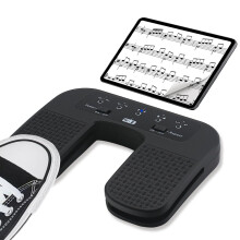 Tavsou Bluetooth Page Turner Pedal For Tablets Smartphones rechargeable Anti-Skid Pad (Plus)