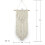 Arazzo da parete in macramè, decorazione boho per appartamento e dormitorio alla moda. 2