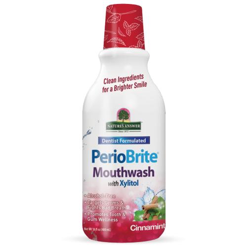 Φύση Απάντηση, PerioBrite, Στοματική Λουτρά με Xylitol, Κιννάμιτ, 16 fl oz (480 ml)