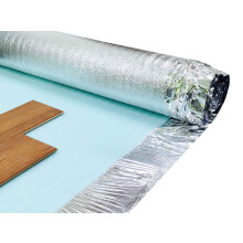 3mm Acoustic Silver Underlay for Wood or Laminate Flooring - 15m2 Roll