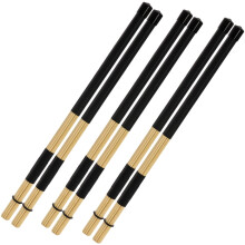 YOUEON 3 Pair 40 cm Bamboo Bundle Drumsticks, 5A Jazz Drum Sticks Constructed of 19 Bamboo Dowels, Rods Drum Brushes for Jazz, Folk, Small Venue and