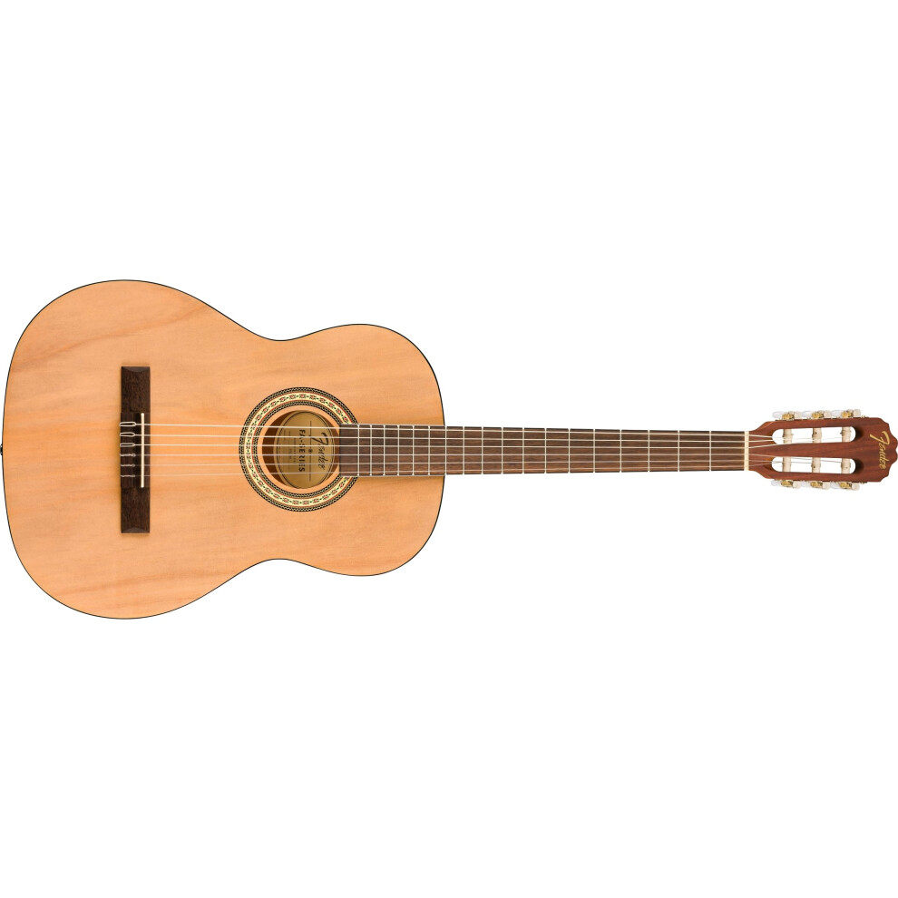 Fender Fa-25N Classical Acoustic Guitar, Walnut Fingerboard, Natural