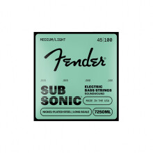 Fender 737250405 String Set For Electric Bass-7250ML (045/100) - Nickel Plated
