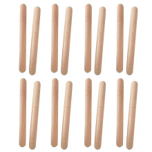 Faderr 8Pairs Classical Wood Claves, Instrument Rhythm Sticks, Musical Wooden Tap Sticks, Natural Hardwood Percussion Rhythm Sticks Music Stick Gift