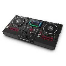 Numark Mixstream Pro+ DJ Controller with Stem Separation, 2 Decks, Wi-Fi Streaming, Mixer, 7-Inch Touchscreen, Speakers, works with Serato and Virtua