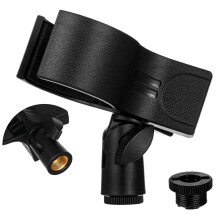 Microphone Clip for Mic Stand, Large Mic Clips Holder for Handheld Microphones and Recording Condenser and Wireless Microphones with Diameter Range 1