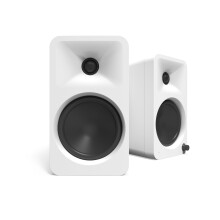 Kanto ORA4 140W Powered Reference Speakers with Bluetooth 5.0 and USB-C Input | 4” Woofers | Bi-Amplified | Reference Quality Sound | Pair | White