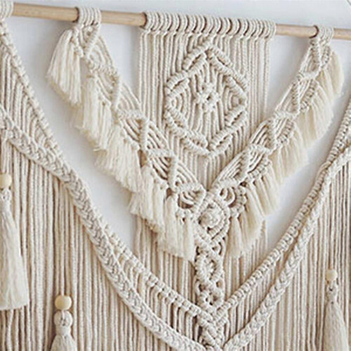 Nordic Boho Macrame Wall Hanging Tassel Tapestry Home Decor Set 1