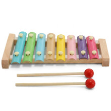 Glockenspiel Musical Instruments for Music Enthusiasts, Pastel Coloured Percussion Instrument with club, Educational and Recreational Musical Equipme