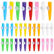 AZKEEGREY 32 Pcs Plastic Kazoos Colored Multipack Kazoo Musical Instrument for Adult, Music Beginners, 8 Colors