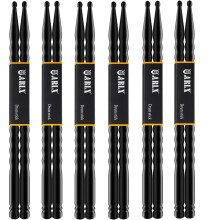5A Carbon Fiber Drum Sticks 6 Pair Drumsticks Unique Wave non-slip Drumsticks