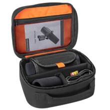 PGmoon Mic Carry Case Compatible with Shure SM7B/MV7/MV7X Vocal Dynamic Microphone Storage Bag Features Fixing Band & Removable Dividers to Protect M