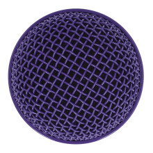 Replacement Microphone Grille, Stainless Steel Mesh Microphone Grille Head Noise Reduction Impact Resistant for SM58LC (Violet)