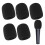 5 Pack Microphone Cover, pop filter, Black Handheld Mic Covers Microphone Windscreen Accessories, Microphones Filter Cover Replacement, Suitable for 1