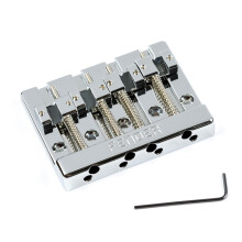 Fender HiMass 4-String Bass Bridge Assembly With Zinc Saddles, Chrome