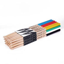 Vaisoeny Drum Sticks with Non-slip Rubber handle,5A Drum Sticks for Adults,12 Pairs Classic Maple Wood Drumsticks for Kids, Professional Musical Inst