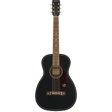 Gretsch Jim Dandy Deltoluxe Parlor Acoustic Guitar, Walnut Fingerboard, Tort Pickguard, Black