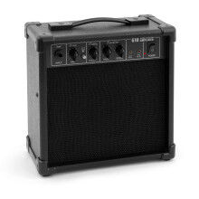 TIGER EGT20-BK 10 Watt 2-Channel Practice Electric Guitar Combo Amplifier with Drive, EQ, Headphone Output and AUX Input