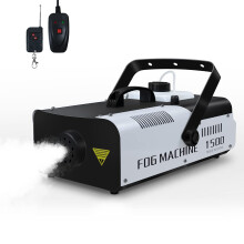Telbum Fog Machine 1500 Watt and 16000 CFM Fog with with 2 Sets of Controllers, Professional Smoke Machine for DJ Stage Halloween Party Wedding Chris