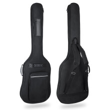 HOHIYO Bass Guitar Case 8mm Bass Guitar Bag 0.35in Padding Electric Bass Case, Electric Bass Gig Bag Backpack with Neck Protector Strap and Pockets A