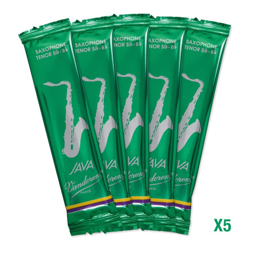 Vandoren "Java" Tenor saxophone reeds, box of 5 - Strength 1 2