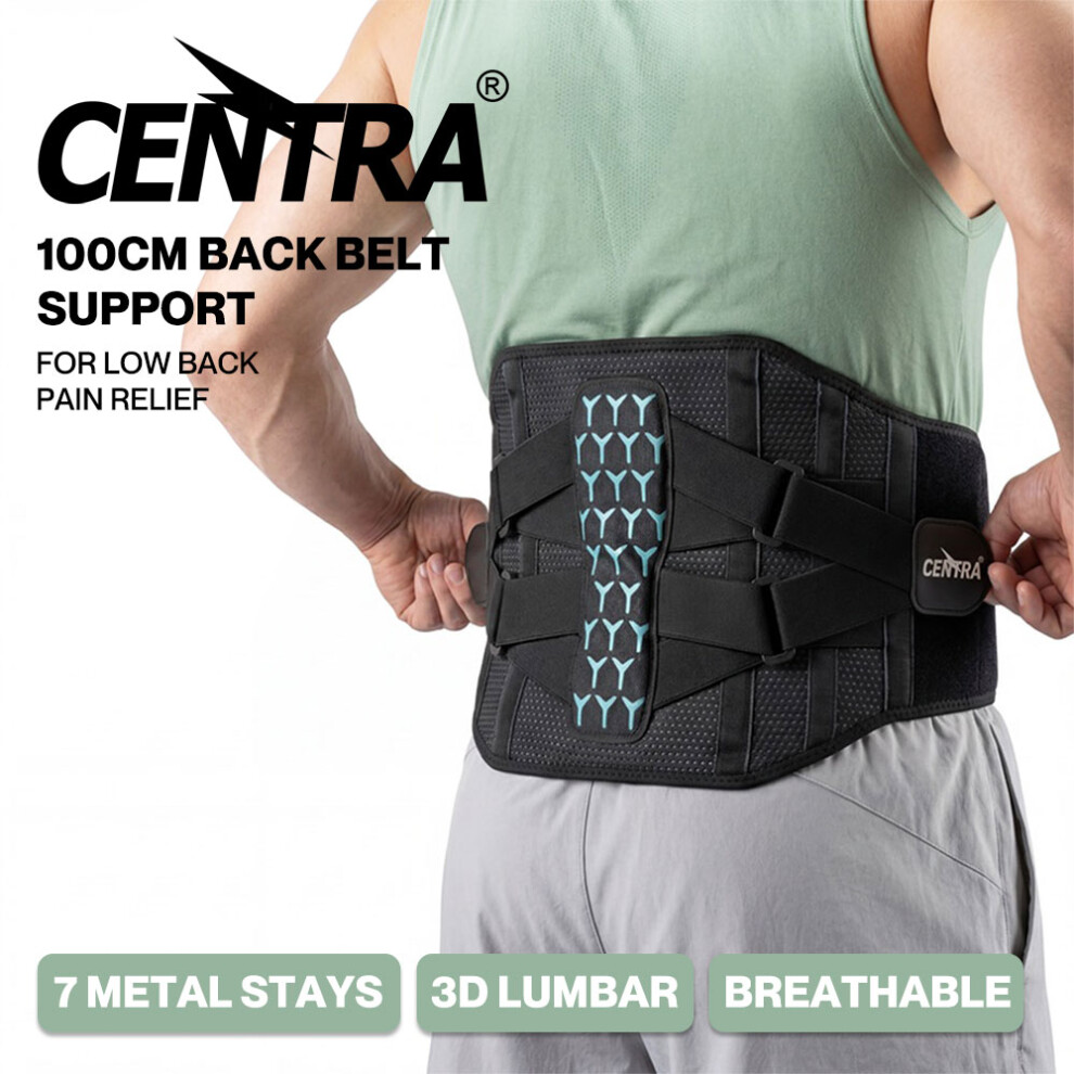 Centra Back Lumbar Support Belt Lower Back Brace For Lifting Work Pain Relief