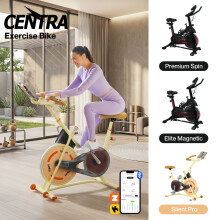 (Silent Pro) Centra Magnetic Exercise Bike Smart Indoor Cycling Spin Bike Cardio Home Gym