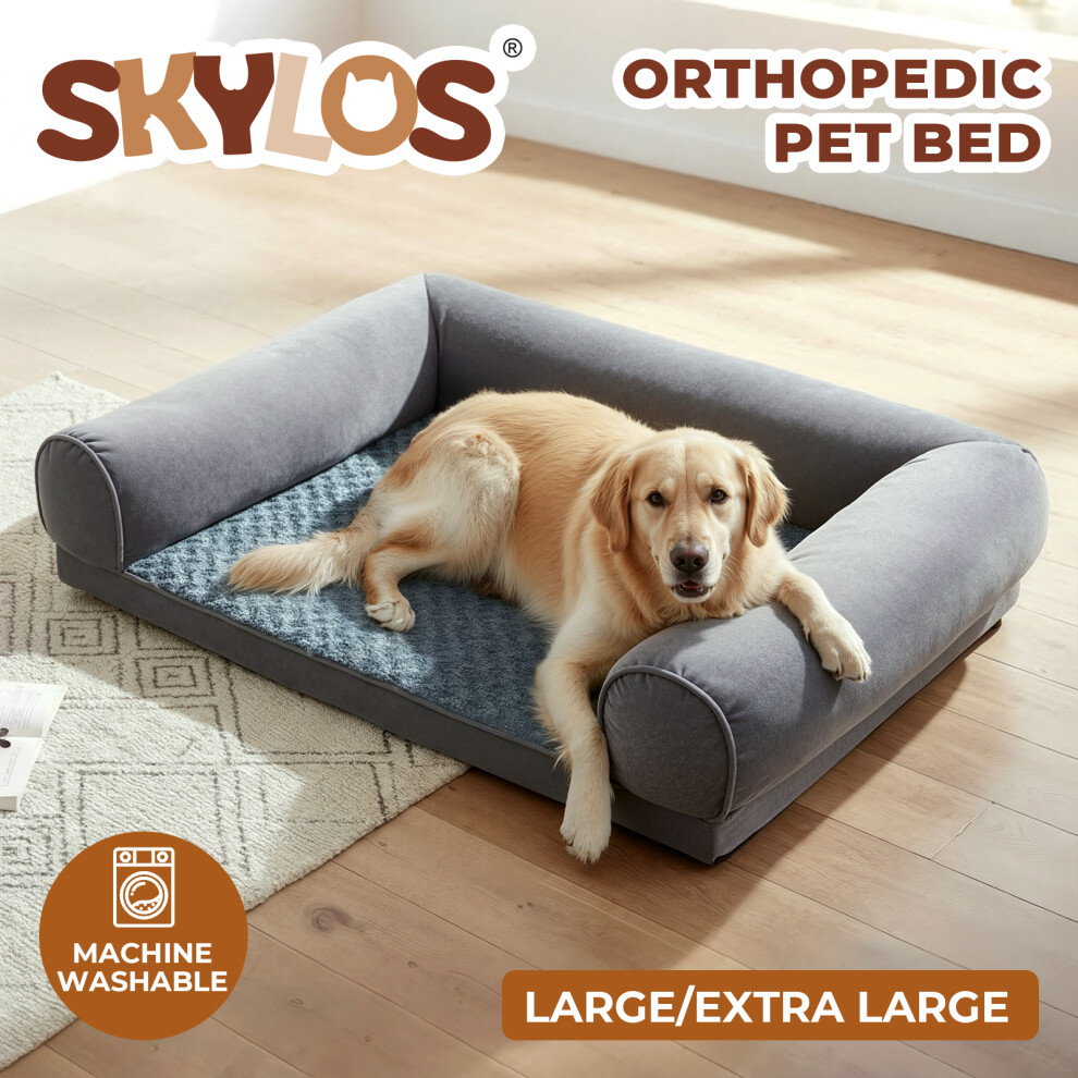 Skylos (L/91X68.6x21.6cm) Orthopeadic Pet Bed Large Dog Mattress