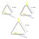 Musical Triangles, 3 Pack Hand Percussion Triangles with Strikers and Finger Hol 2