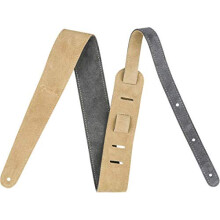 Fender Reversible Suede Strap - 2" Wide - Gray & Tan