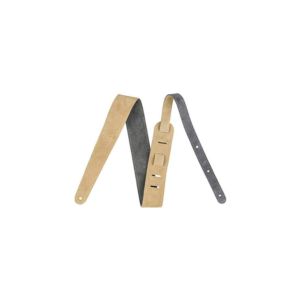Fender Reversible Suede Strap - 2" Wide - Gray & Tan