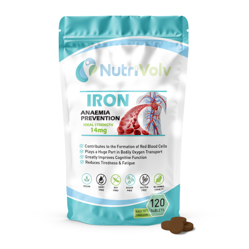 NutriVolv Iron 14mg Tablets 120 Pack